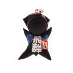 Amuleto Sarubobo Japonés Artesanal Negro