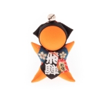 Amuleto Sarubobo Japonés Artesanal Naranja