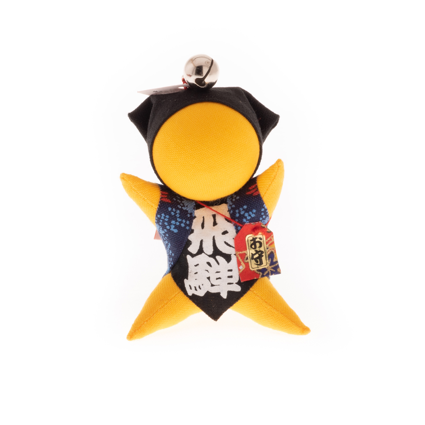 Amuleto Sarubobo Japonés Artesanal Amarillo