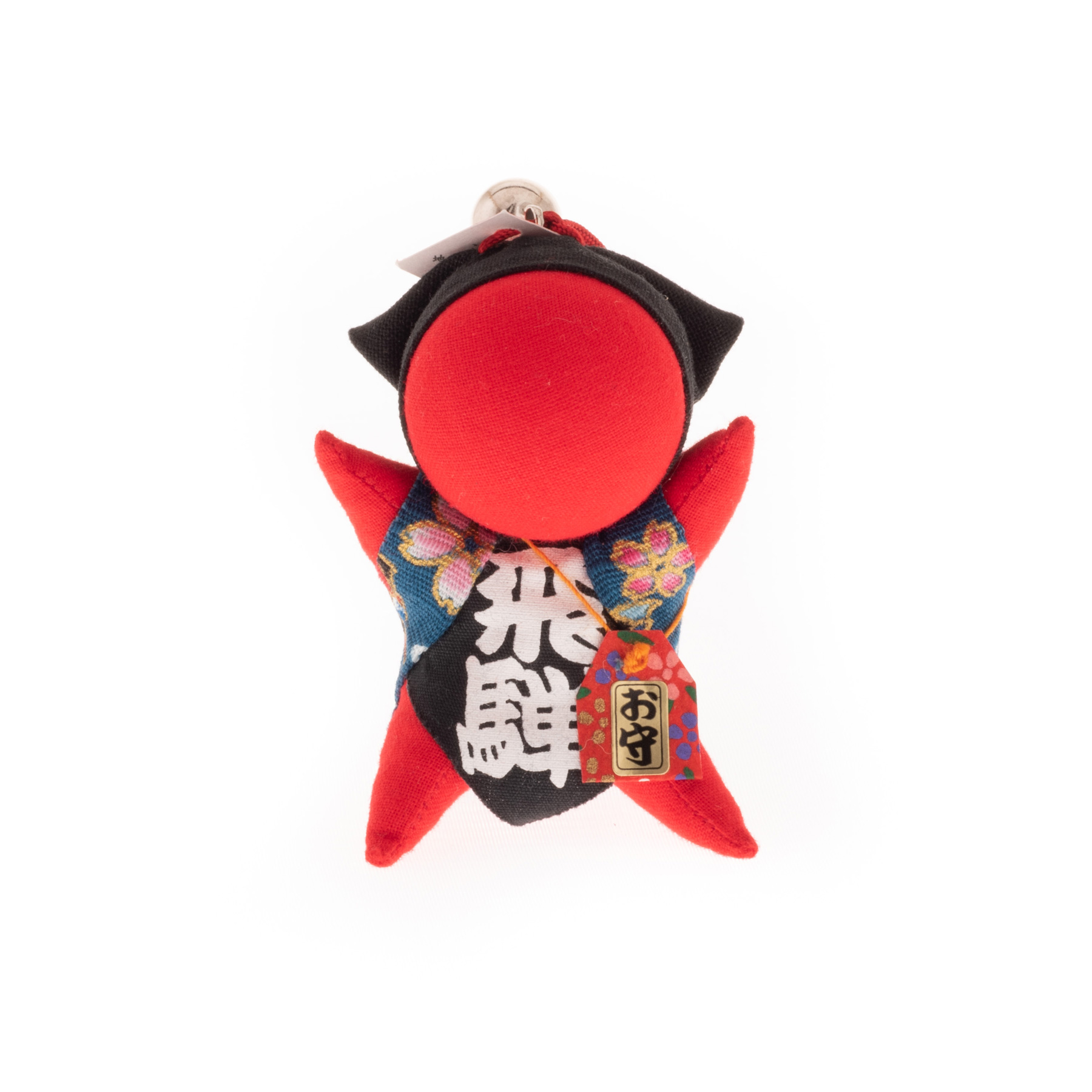 Amuleto Sarubobo Japonés Artesanal Rojo