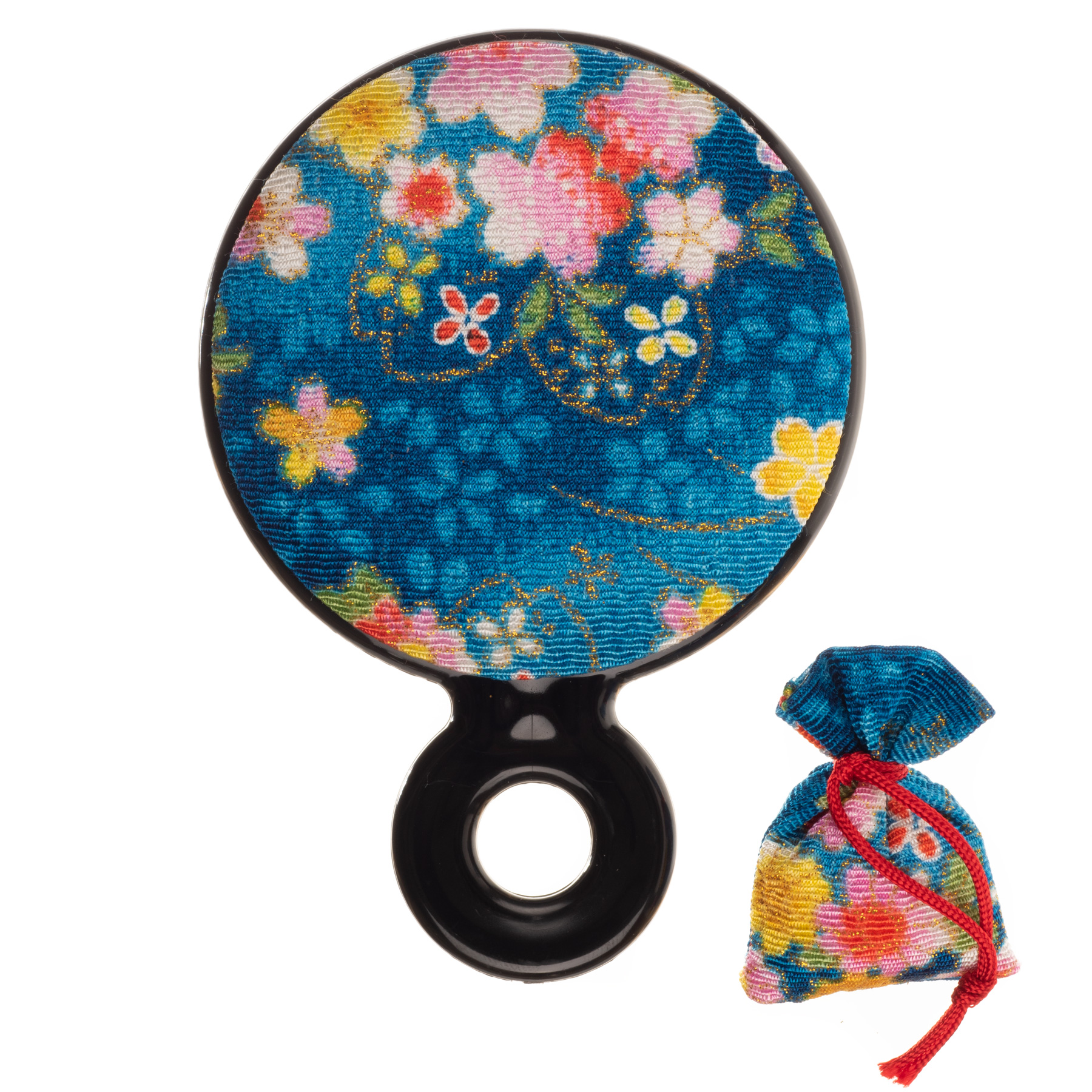 Espejo Japonés Tekagami con Bolsa Aromática Azul