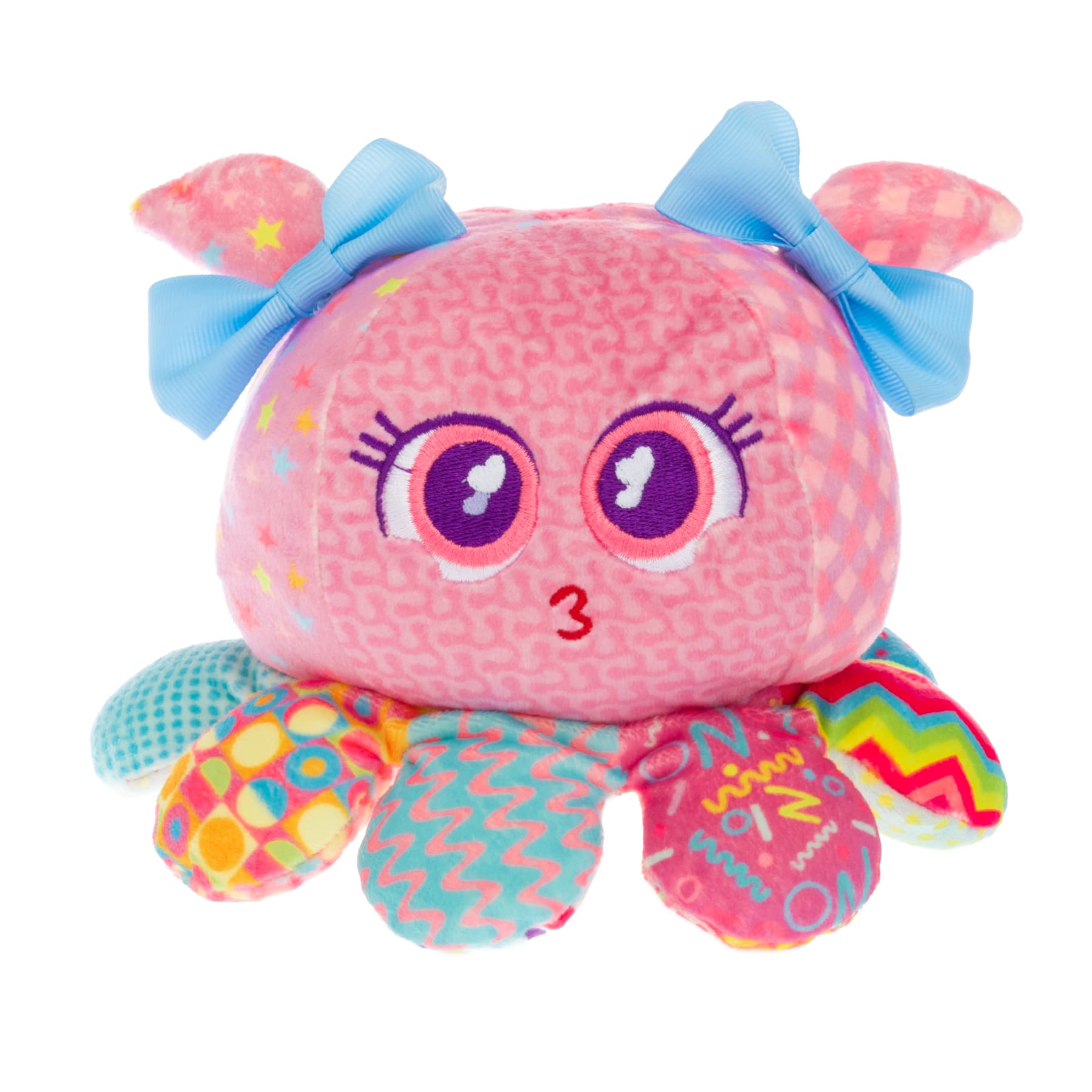 Peluche Pulpo Reversible Acapulpo Distroller Morado Y Amarillo