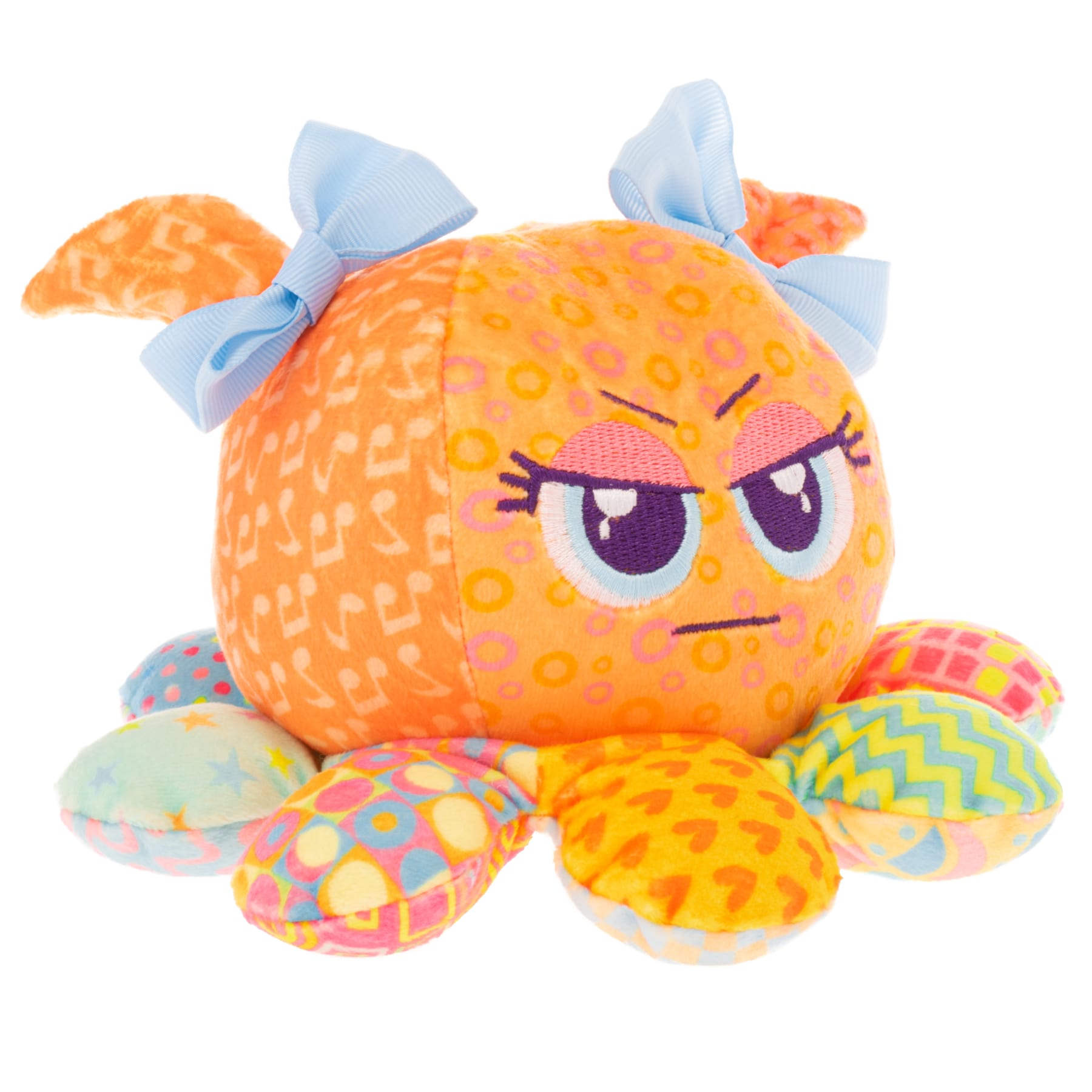 Peluche Pulpo Reversible  Acapulpo Distroller Verde Naranja