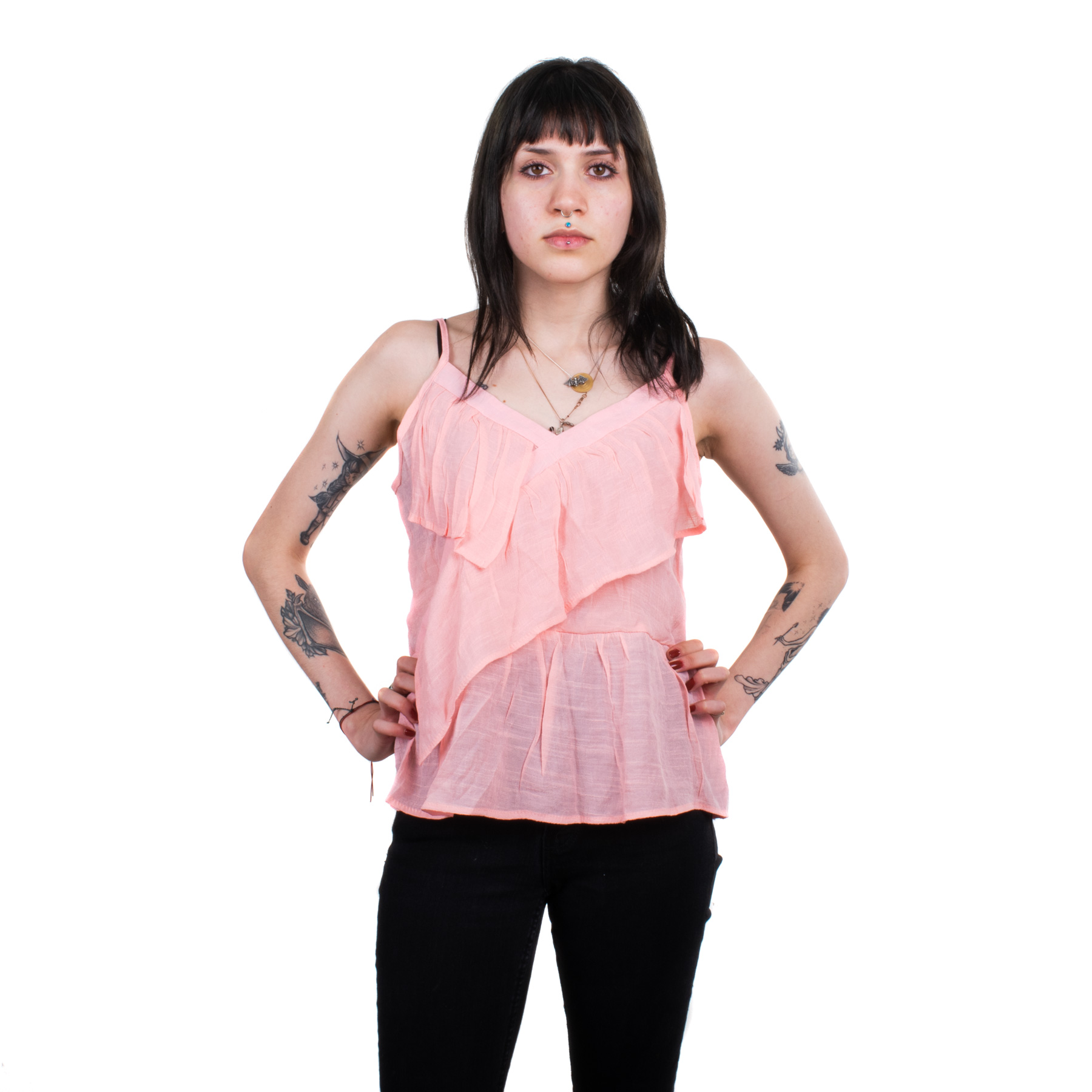 Blusa Gran Oriente KB2845 sin Mangas Rosa