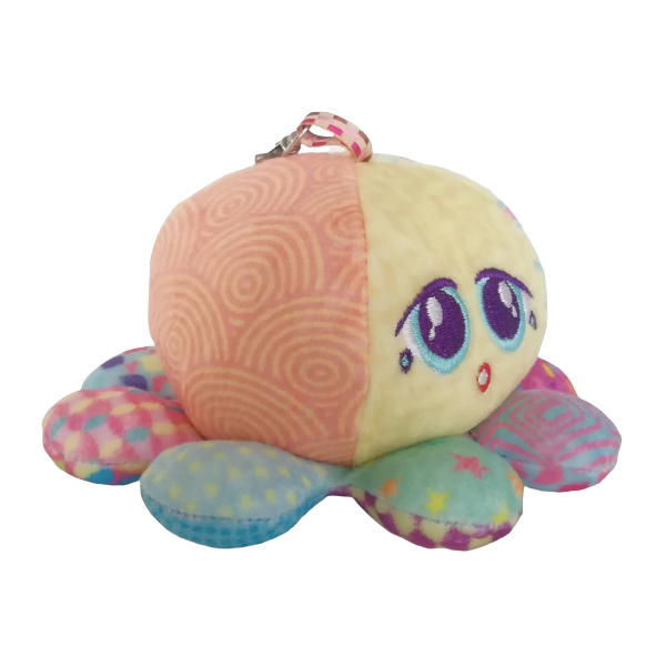 Llavero Mini Pulpo Distroller Amarillo Lila