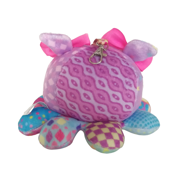 Llavero Mini Pulpo Distroller Amarillo Lila