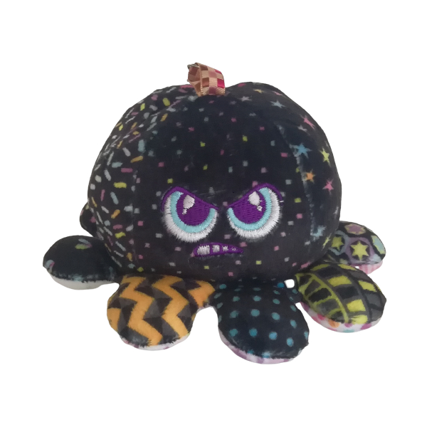 Llavero Mini Pulpo Distroller Blanco Negro